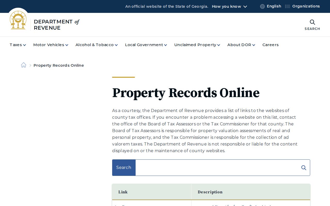 Augusta street directory county property portal listing